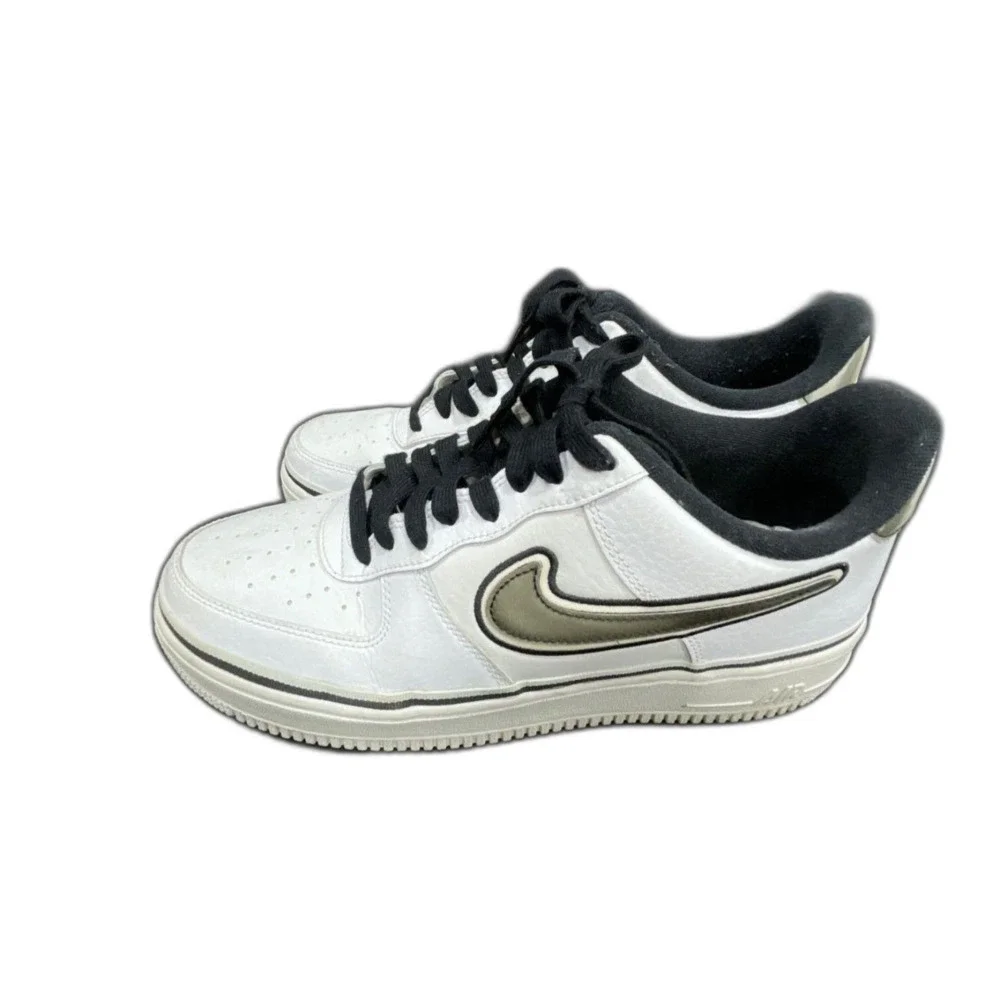 Nike Air Force 1 07 LV8 NBA White Leather Low Top Sneakers Men's Size 10